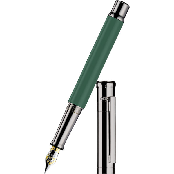 Otto Hutt Design 4 Fountain Pen - Sage - Steel Nib-Pen Boutique Ltd
