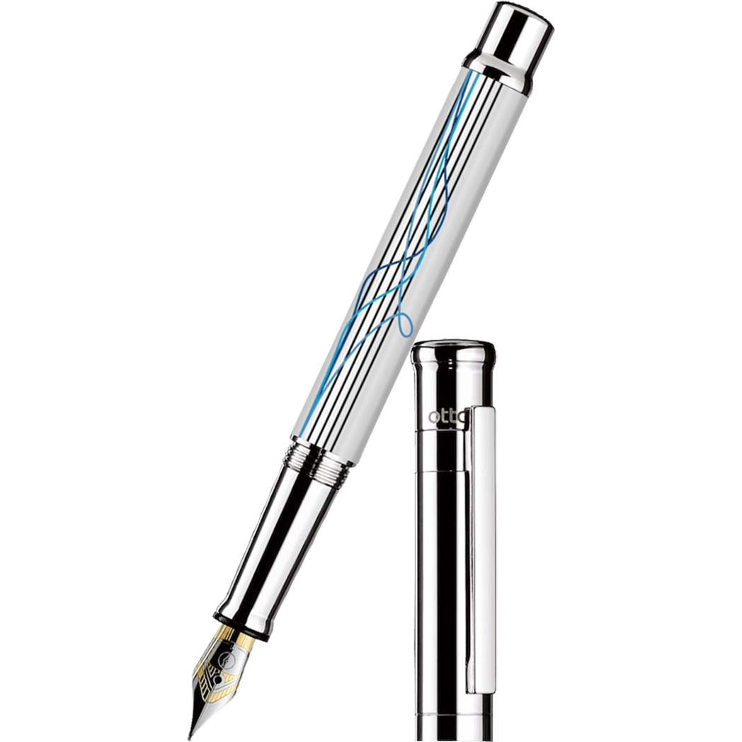 Otto Hutt Design 4 Fountain Pen - Scribble - Steel Nib-Pen Boutique Ltd