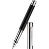Otto Hutt Design 4 Rollerball Pen - Black - Platinum Trim-Pen Boutique Ltd