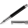 Otto Hutt Design 4 Rollerball Pen - Black - Platinum Trim-Pen Boutique Ltd