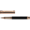 Otto Hutt Design 4 Rollerball Pen - Black - Rose Gold Trim-Pen Boutique Ltd