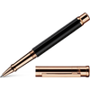 Otto Hutt Design 4 Rollerball Pen - Black - Rose Gold Trim-Pen Boutique Ltd