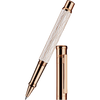 Otto Hutt Design 4 Rollerball Pen - White Wave - Rose Gold Trim-Pen Boutique Ltd