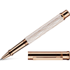 Otto Hutt Design 4 Rollerball Pen - White Wave - Rose Gold Trim-Pen Boutique Ltd