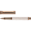 Otto Hutt Design 4 Rollerball Pen - White Wave - Rose Gold Trim-Pen Boutique Ltd