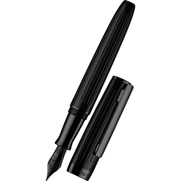 Otto Hutt Design 7 Fountain Pen - PVD Black Matte Lacquer-Pen Boutique Ltd