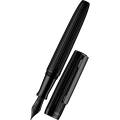 Otto Hutt Design 7 Fountain Pen - PVD Black Matte Lacquer-Pen Boutique Ltd