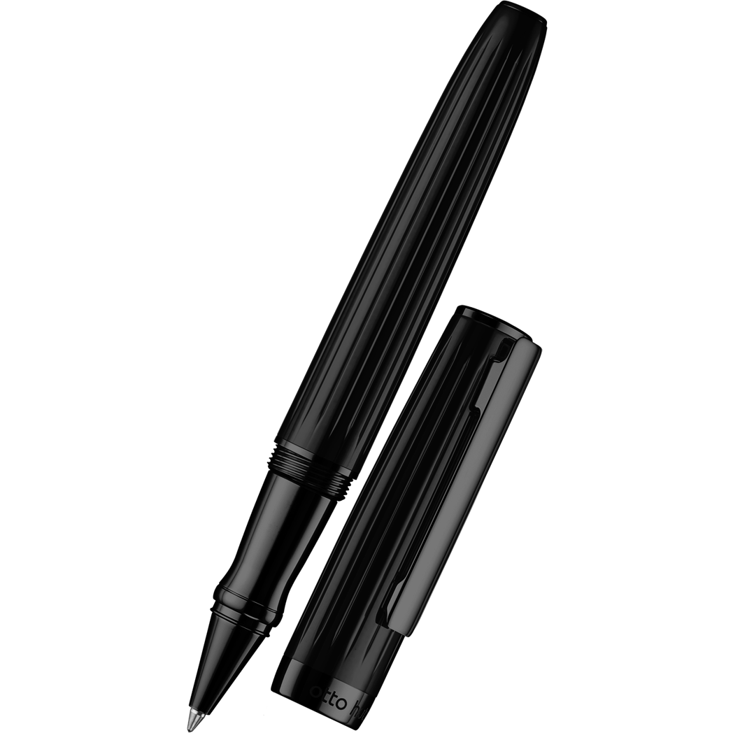 Otto Hutt Design 7 Rollerball Pen - PVD Black Matte Lacquer-Pen Boutique Ltd