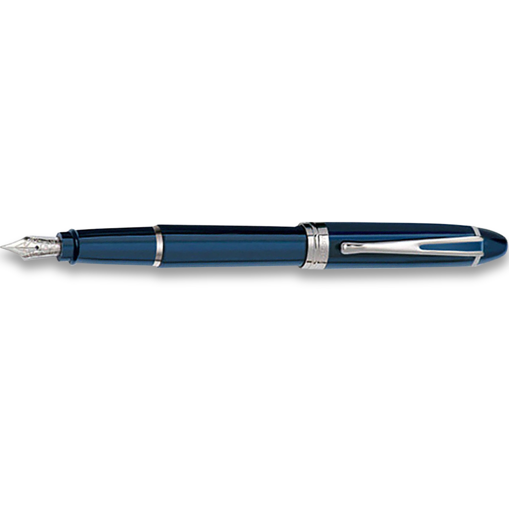 Aurora Ipsilon Deluxe Fountain Pen - Blue - Chrome Trim-Pen Boutique Ltd