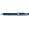 Aurora Ipsilon Deluxe Fountain Pen - Blue - Chrome Trim-Pen Boutique Ltd