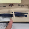 (Outlet) Aurora Ipsilon Deluxe Fountain Pen - Blue - Chrome Trim-Pen Boutique Ltd