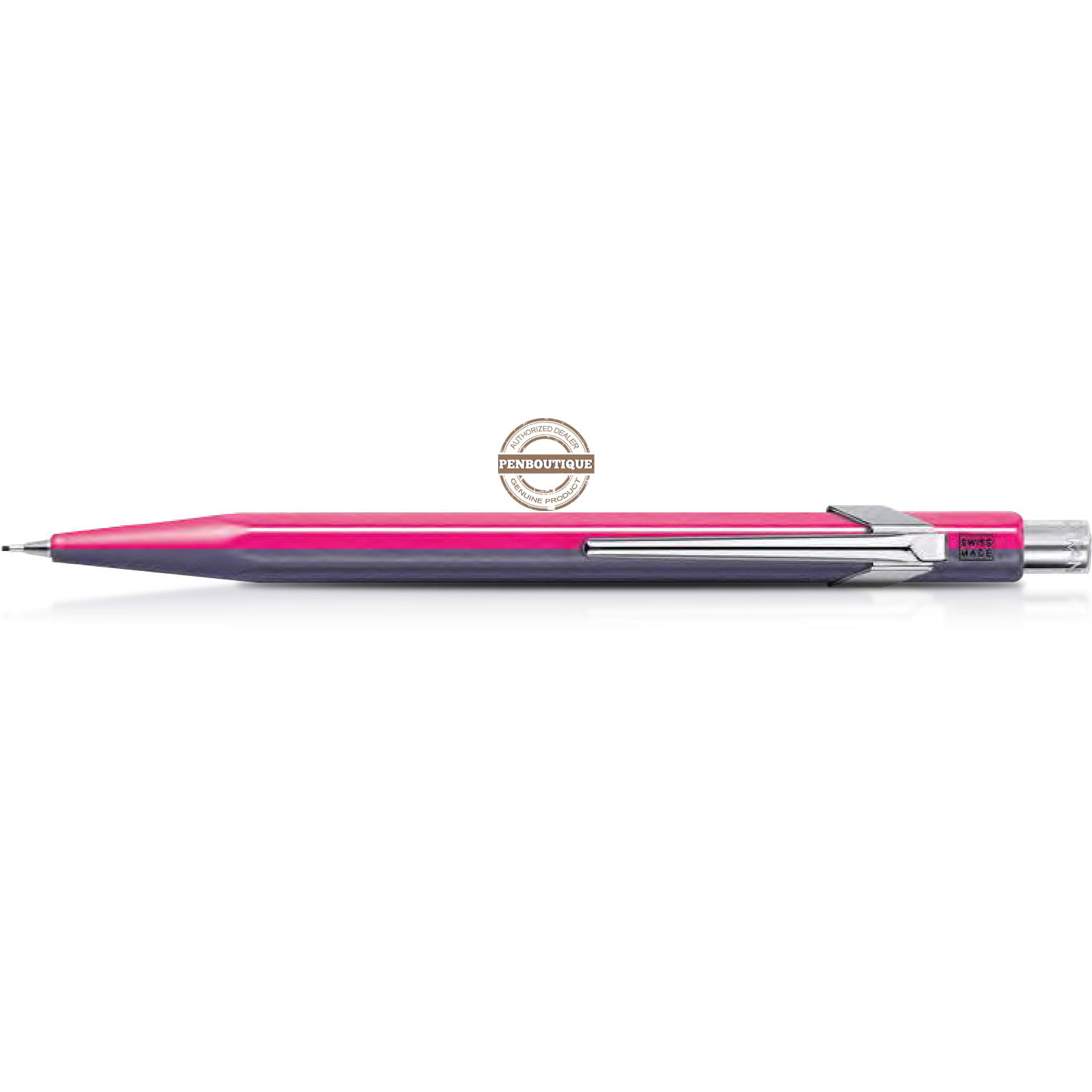 (Outlet) Caran d'Ache 844 Mechanical Pencil - Fluorescent Pink - 0.7mm - Pen Boutique Ltd