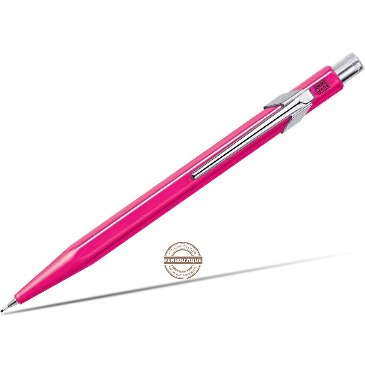 (Outlet) Caran d'Ache 844 Mechanical Pencil - Fluorescent Pink - 0.7mm - Pen Boutique Ltd