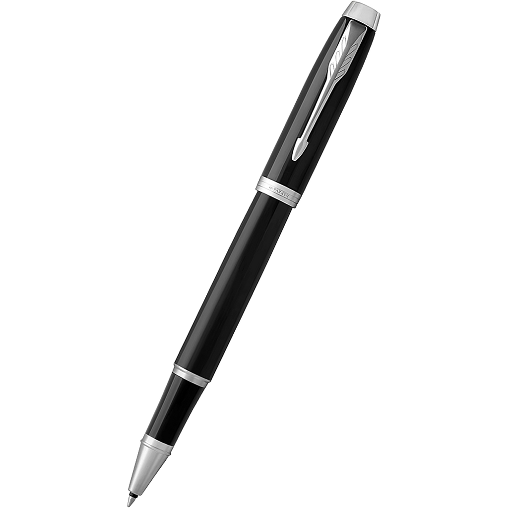 Parker IM Black Chrome Trim Rollerball Pen-Pen Boutique Ltd