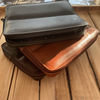 Pen Boutique Yak Leather 10 Pen Holder - Brown-Pen Boutique Ltd