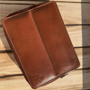 Pen Boutique Yak Leather 10 Pen Holder - Tan-Pen Boutique Ltd
