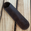 Pen Boutique Yak Leather Single Pen Sleeve - Brown-Pen Boutique Ltd