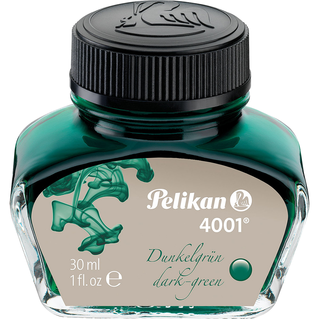 Pelikan 4001 Ink Bottle - Dark Green - 30ml-Pen Boutique Ltd