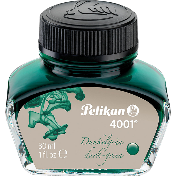 Pelikan 4001 Ink Bottle - Dark Green - 30ml-Pen Boutique Ltd