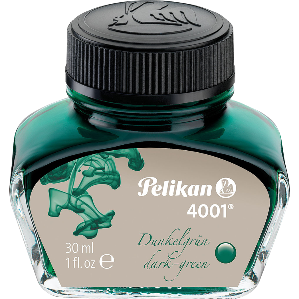 Pelikan 4001 Ink Bottle - Dark Green - 30ml-Pen Boutique Ltd