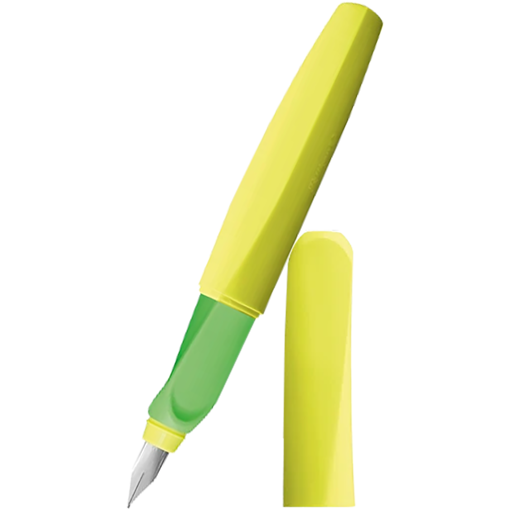 Pelikan Twist Fountain Pen - Neon Yellow - Medium (Boxed)-Pen Boutique Ltd