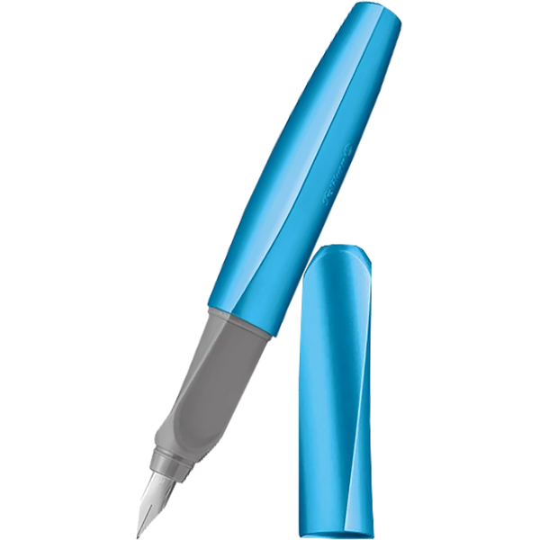 Pelikan Twist Fountain Pen - Frosted Blue - Medium (Boxed)-Pen Boutique Ltd
