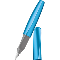 Pelikan Twist Fountain Pen - Frosted Blue - Medium (Boxed)-Pen Boutique Ltd