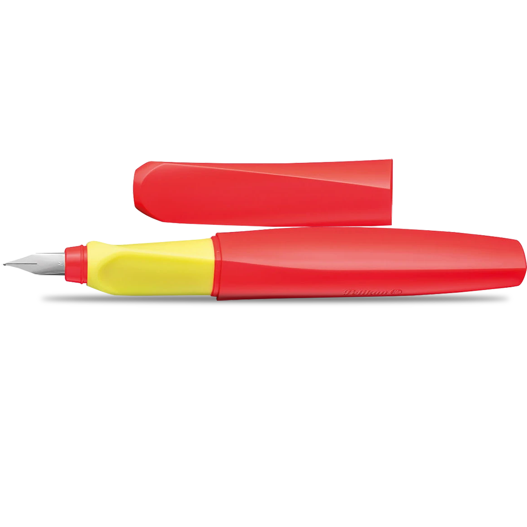 Pelikan Twist Fountain Pen - Neon Coral - Medium (Boxed)-Pen Boutique Ltd