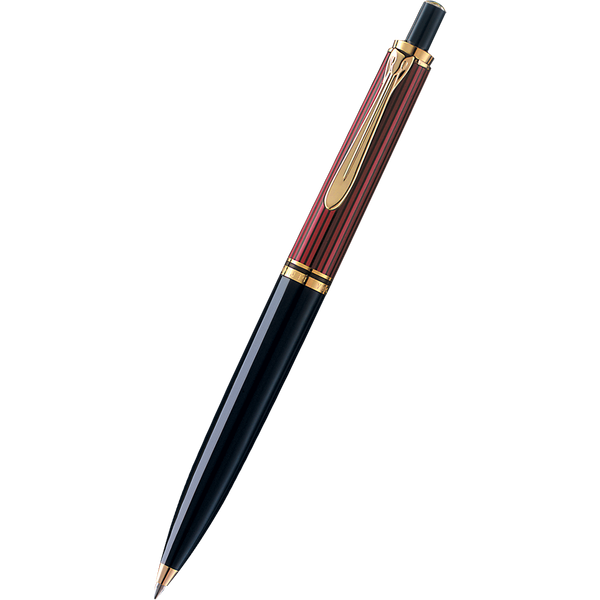 Pelikan Souveran Ballpoint Pen - K400 Red & Black Stripe-Pen Boutique Ltd