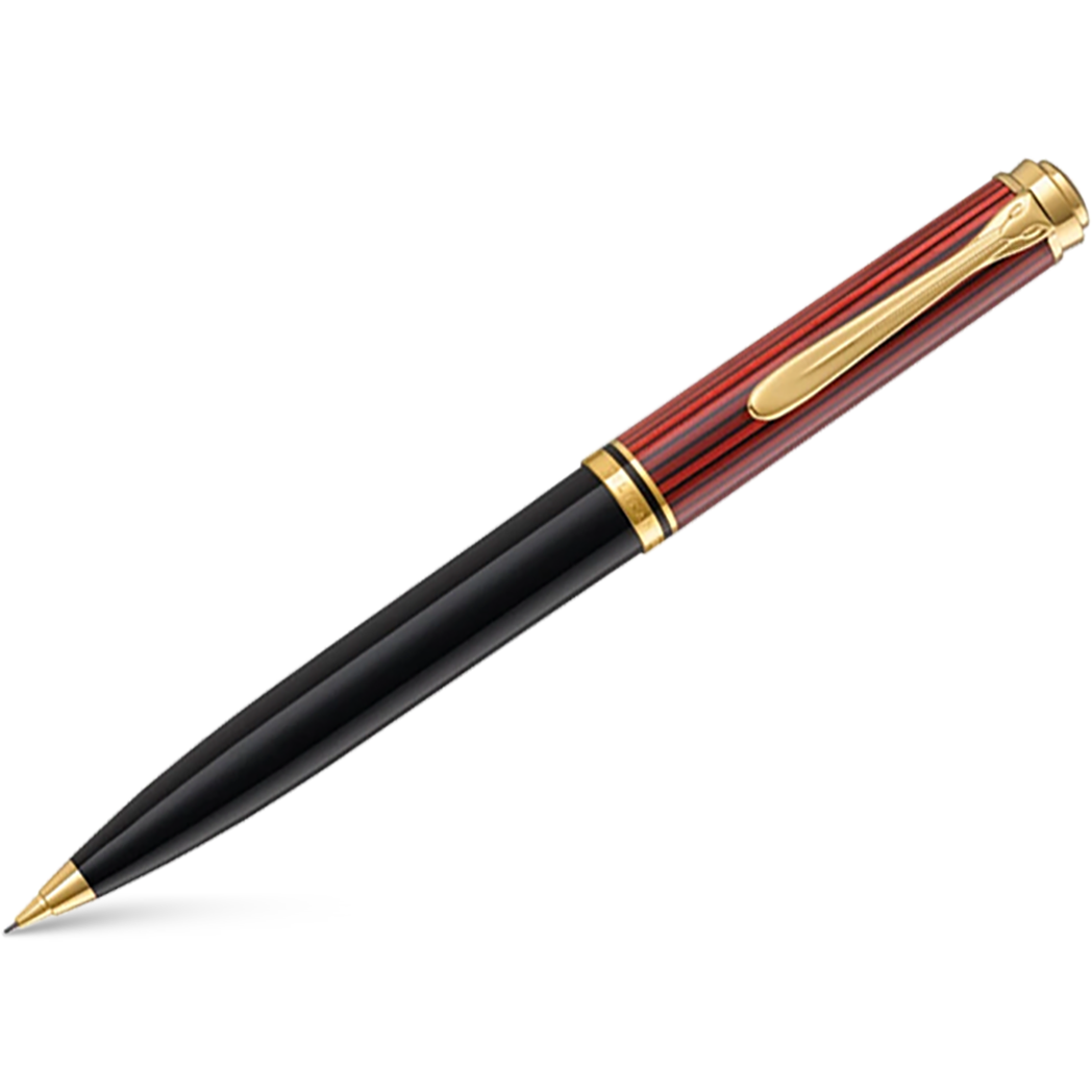 Pelikan Souveran Pencil - D600 Red & Black Stripe-Pen Boutique Ltd