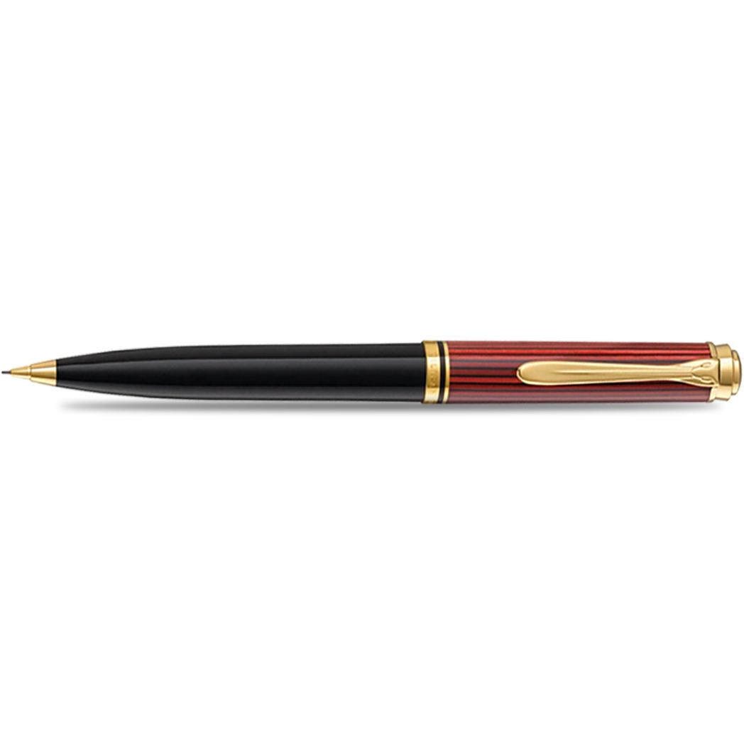 Pelikan Souveran Pencil - D600 Red & Black Stripe-Pen Boutique Ltd