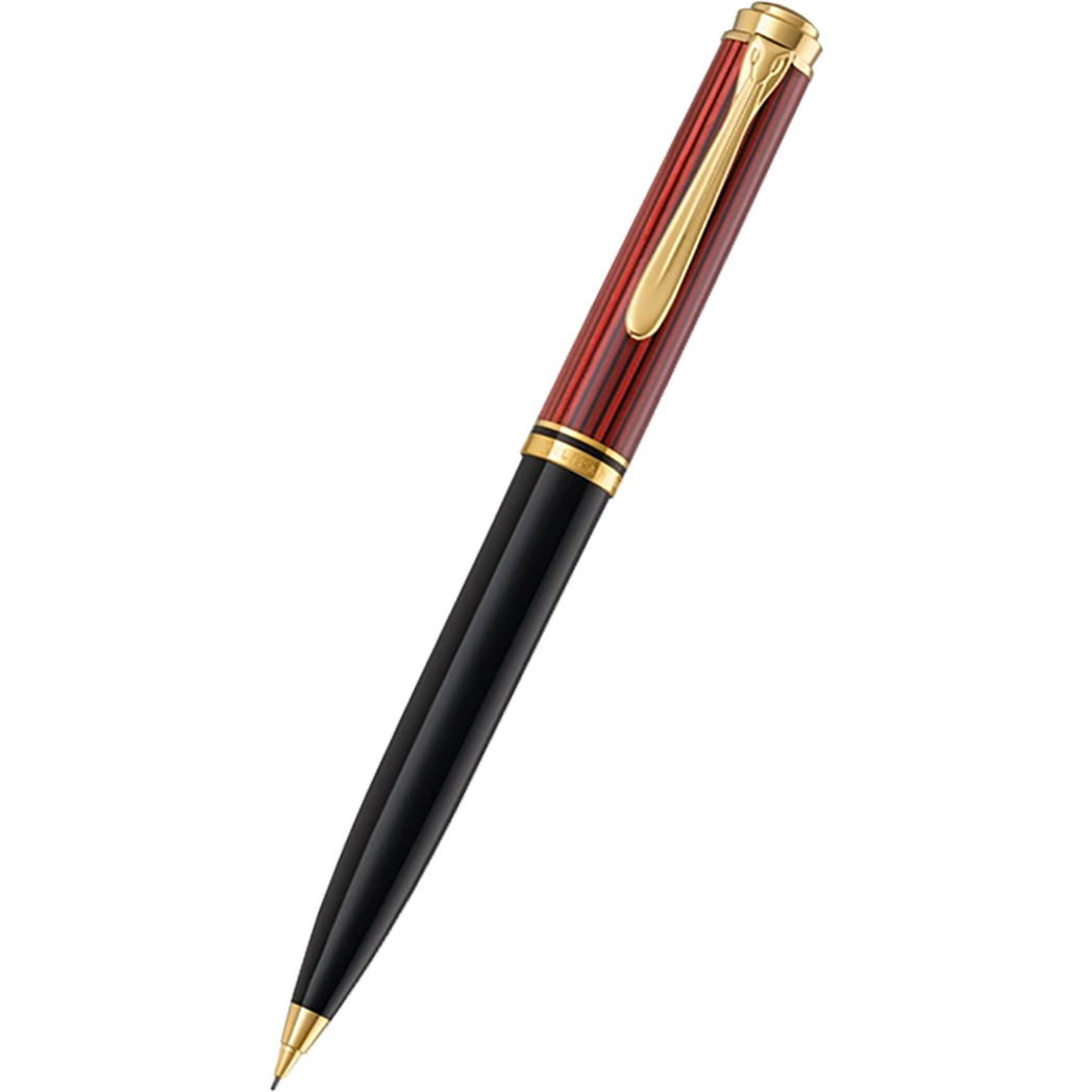 Pelikan Souveran Pencil - D600 Red & Black Stripe-Pen Boutique Ltd