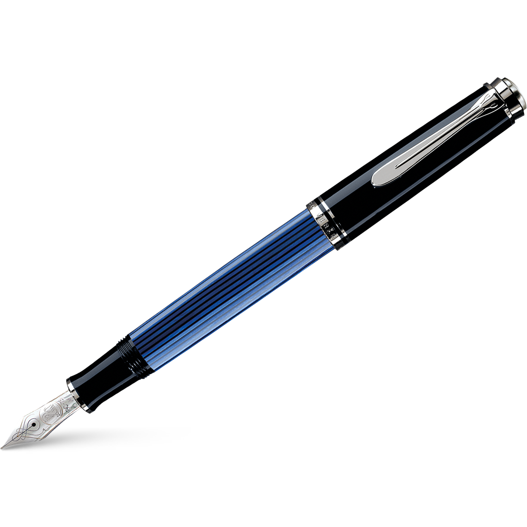 Pelikan Souveran Fountain Pen - M805 Black/Blue B-Pen Boutique Ltd
