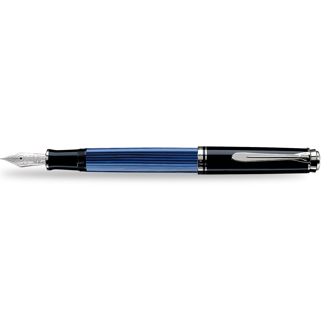 Pelikan Souveran Fountain Pen - M805 Black/Blue B-Pen Boutique Ltd