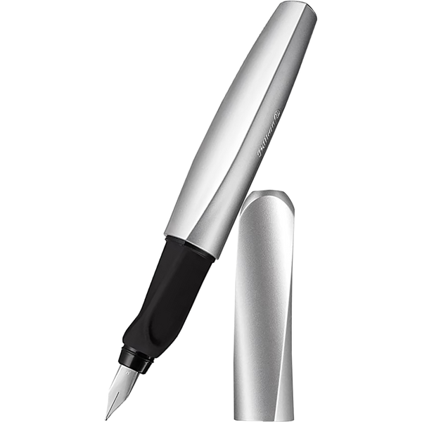 Pelikan Twist Fountain Pen - Silver - Medium (Boxed)-Pen Boutique Ltd