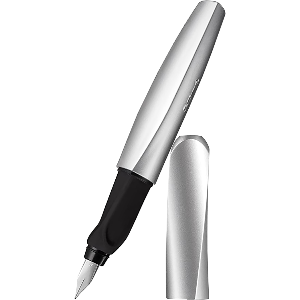 Pelikan Twist Fountain Pen - Silver - Medium (Boxed)-Pen Boutique Ltd