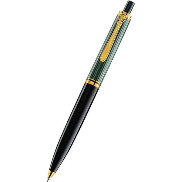 Pelikan Souveran Ballpoint Pen - K400 Green & Black Stripe-Pen Boutique Ltd