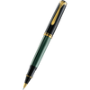 Pelikan Souveran Rollerball Pen - R800 Black & Green Stripe-Pen Boutique Ltd