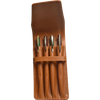 Aston Leather Tan Finger Style Quad Pen Case-Pen Boutique Ltd