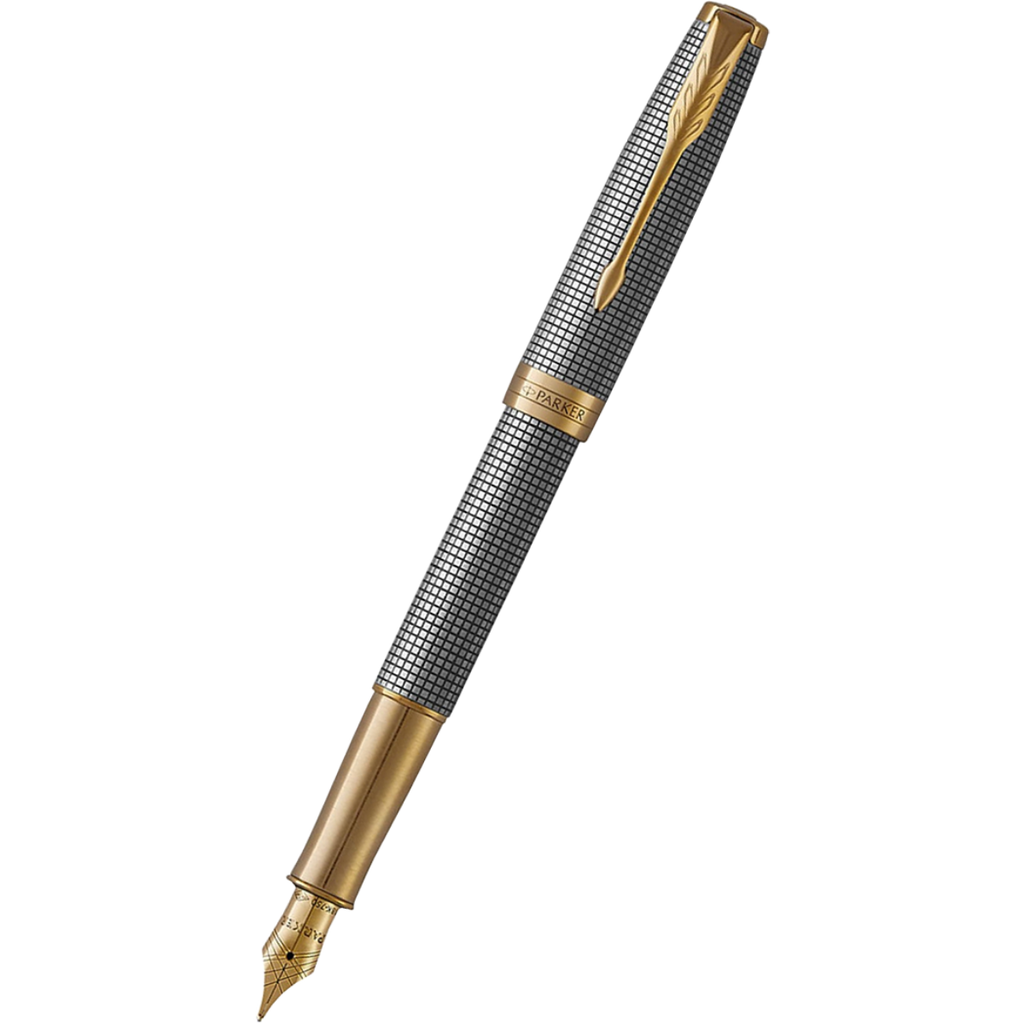 Parker Sonnet Prestige Cisele with Gold Trim Fountain Pen - 18K-Pen Boutique Ltd