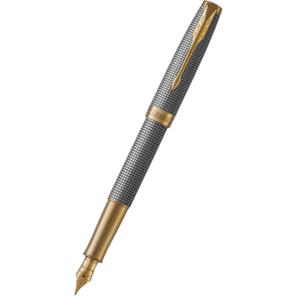Parker Sonnet Prestige Cisele with Gold Trim Fountain Pen - 18K-Pen Boutique Ltd