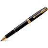 Parker Sonnet Black Lacquer with Gold Trim Rollerball Pen-Pen Boutique Ltd