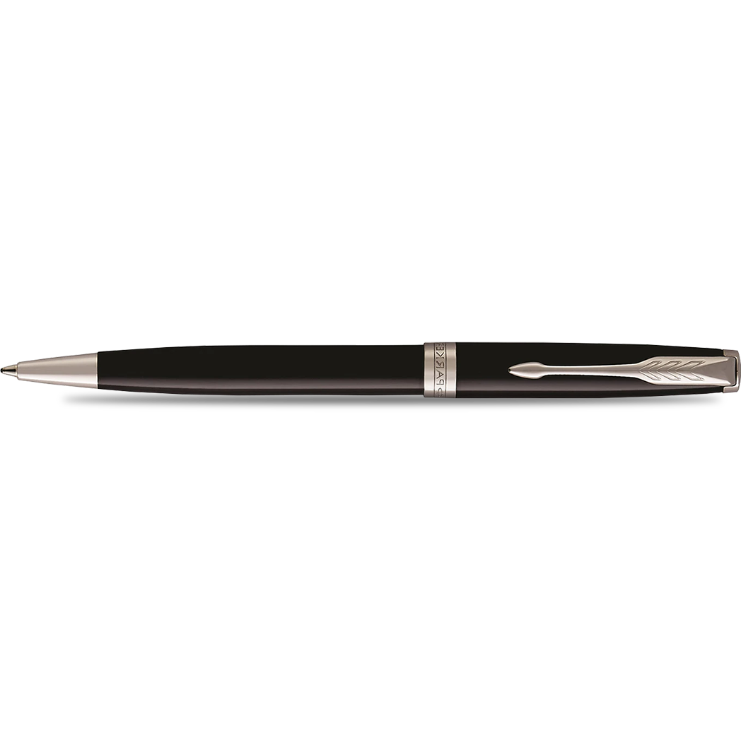 Parker Sonnet Black Lacquer with Chrome Trim Ballpoint Pen-Pen Boutique Ltd