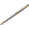 Parker Sonnet Stainless Steel with Gold Trim Ballpoint Pen-Pen Boutique Ltd