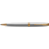 Parker Sonnet Stainless Steel with Gold Trim Ballpoint Pen-Pen Boutique Ltd