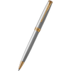 Parker Sonnet Stainless Steel with Gold Trim Ballpoint Pen-Pen Boutique Ltd