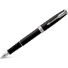 Parker Sonnet Matte Black with Chrome Trim Fountain Pen-Pen Boutique Ltd
