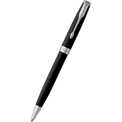 Parker Sonnet Matte Black with Chrome Trim Ballpoint Pen-Pen Boutique Ltd