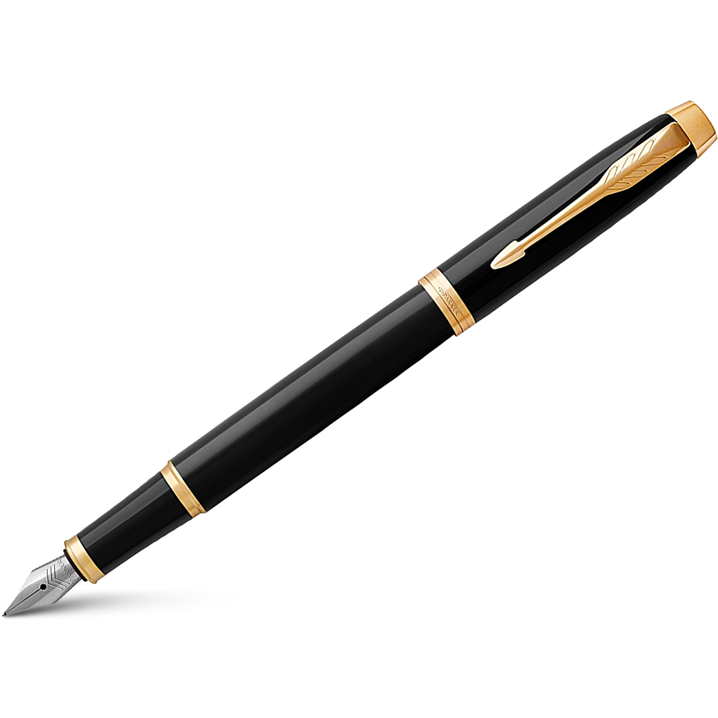 Parker IM Black with Gold Trim Fountain Pen-Pen Boutique Ltd