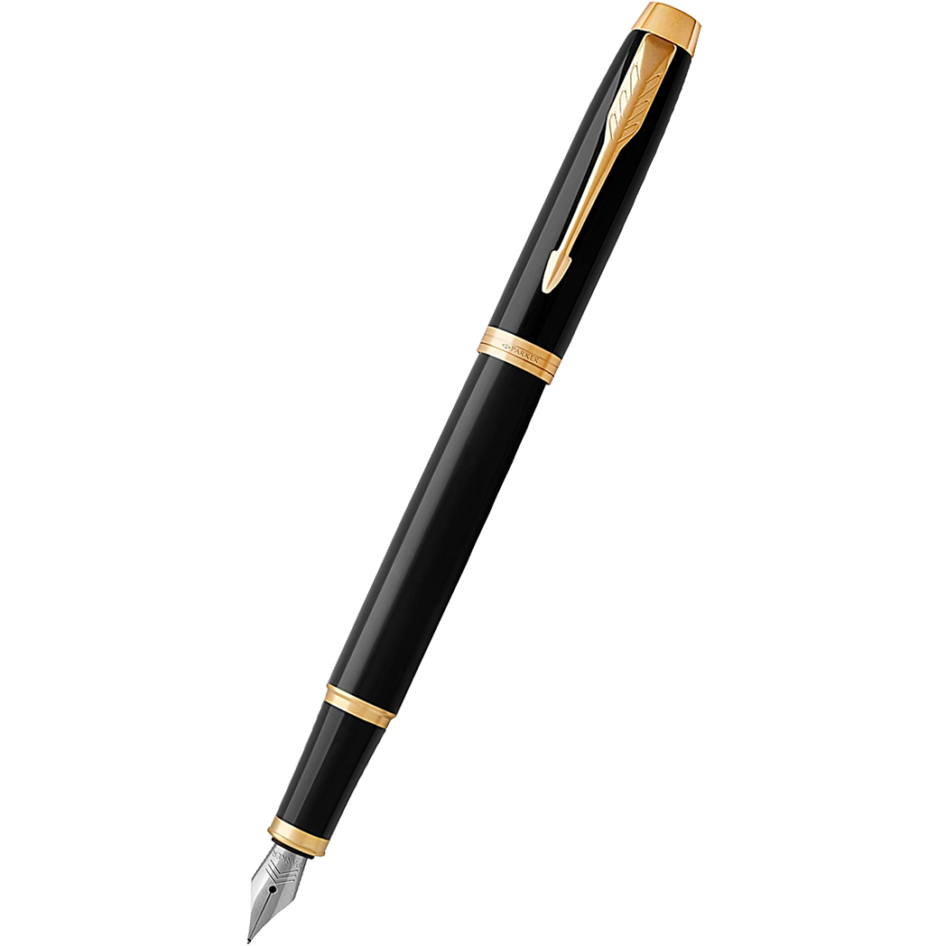 Parker IM Black with Gold Trim Fountain Pen - Main Image